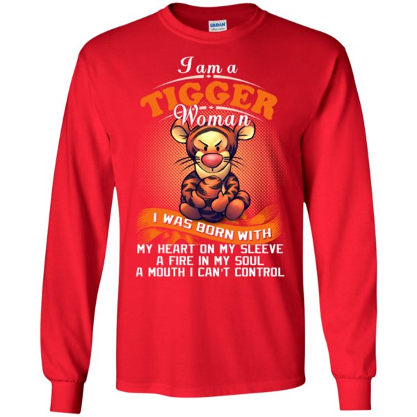 Woman Tigger I Was Born With My Heart On My Sleeve T Shirt Hoodies Sweatshirt 4 » Cool Gifts for You - Mfamilygift Woman Tigger I Was Born With My Heart On My Sleeve T Shirt Hoodies Sweatshirt 4