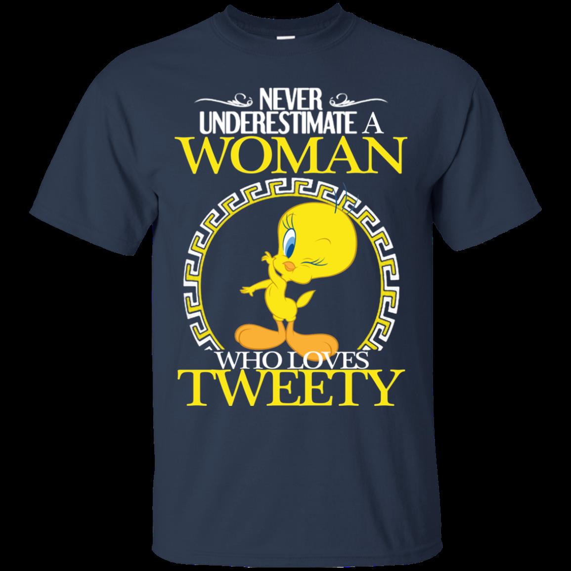 Woman Tweety Never Underestimate Woman Who Loves Tweety T Shirts 1 » Cool Gifts for You - Mfamilygift Woman Tweety Never Underestimate Woman Who Loves Tweety T Shirts 1