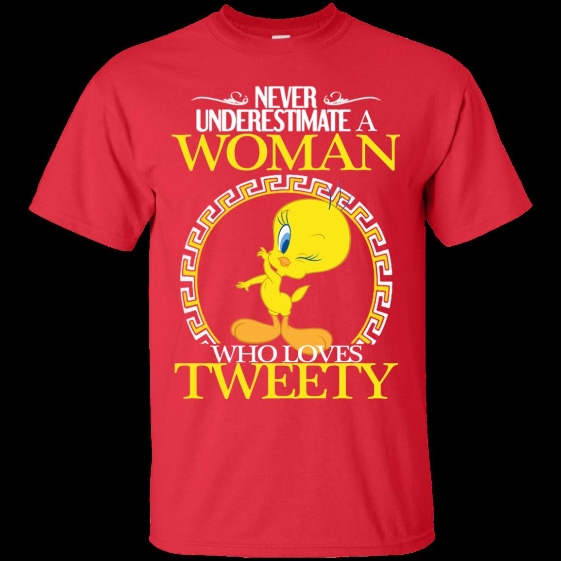 Woman Tweety Never Underestimate Woman Who Loves Tweety T Shirts 2 » Cool Gifts for You - Mfamilygift Woman Tweety Never Underestimate Woman Who Loves Tweety T Shirts 2