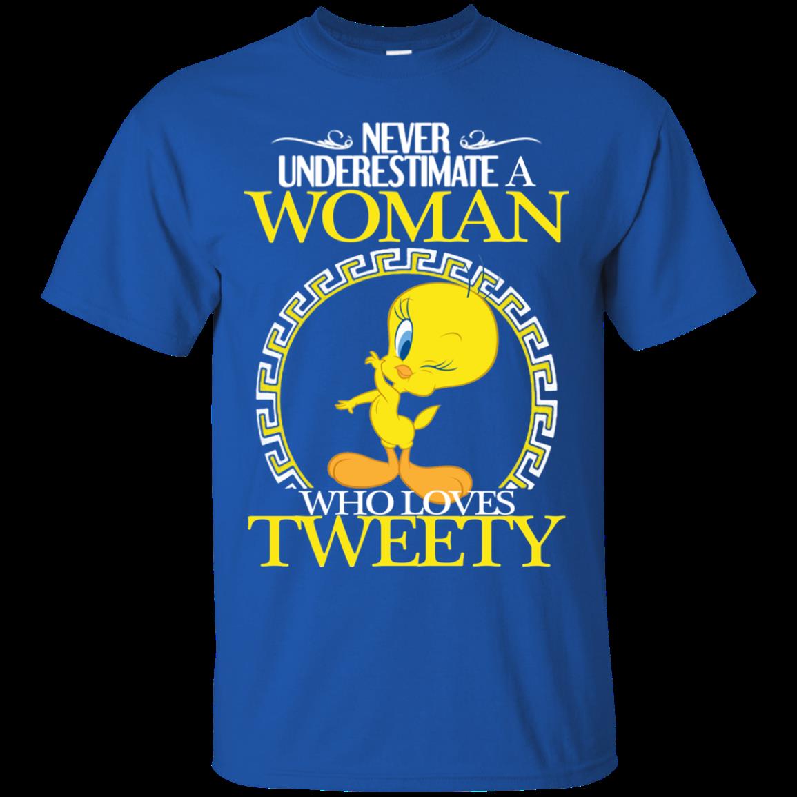 Woman Tweety Never Underestimate Woman Who Loves Tweety T Shirts 3 » Cool Gifts for You - Mfamilygift Woman Tweety Never Underestimate Woman Who Loves Tweety T Shirts 3