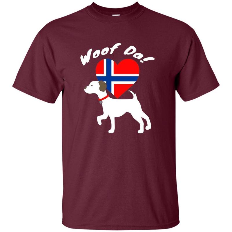 Woof Da Dog Norwegian Norway Scandinavian Heart Funny Tee 2 » Cool Gifts for You - Mfamilygift Woof Da Dog Norwegian Norway Scandinavian Heart Funny Tee 2