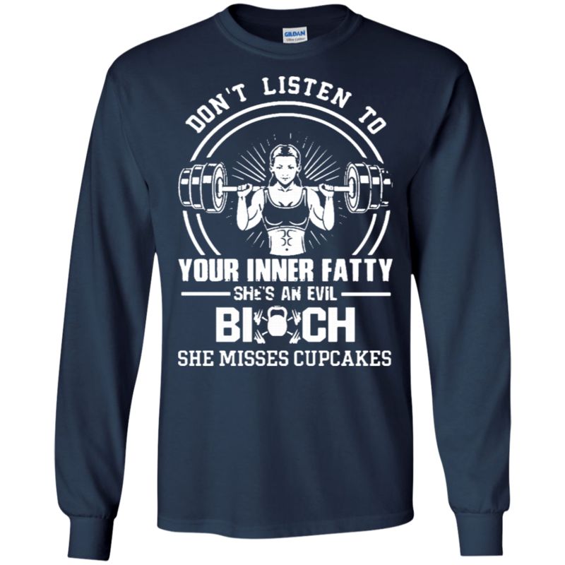 Workout Dont Listen To Your Inner Fatty Shes An Evil Bitch She Misses Cupcakes T Shirt Hoodies Sweatshirt 4 » Cool Gifts for You - Mfamilygift Workout Dont Listen To Your Inner Fatty Shes An Evil Bitch She Misses Cupcakes T Shirt Hoodies Sweatshirt 4