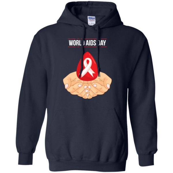 World Aids Day Shirt, Blood Drop In Hand Aids Day Awareness Hoodie 1 » Cool Gifts for You - Mfamilygift World Aids Day Shirt, Blood Drop In Hand Aids Day Awareness Hoodie 1