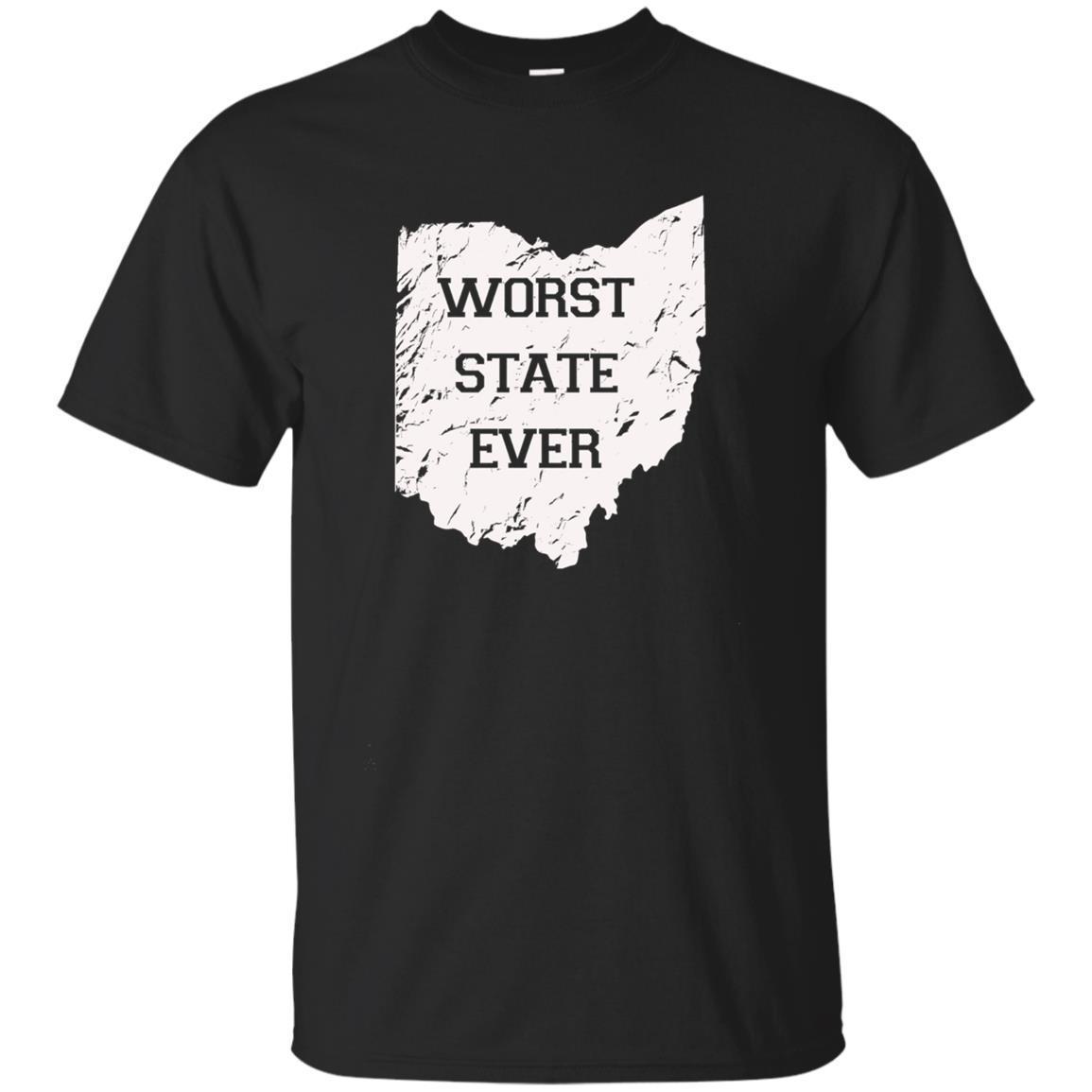 Worst State Ever, Ohio Sucks Gift Tee Shirt
