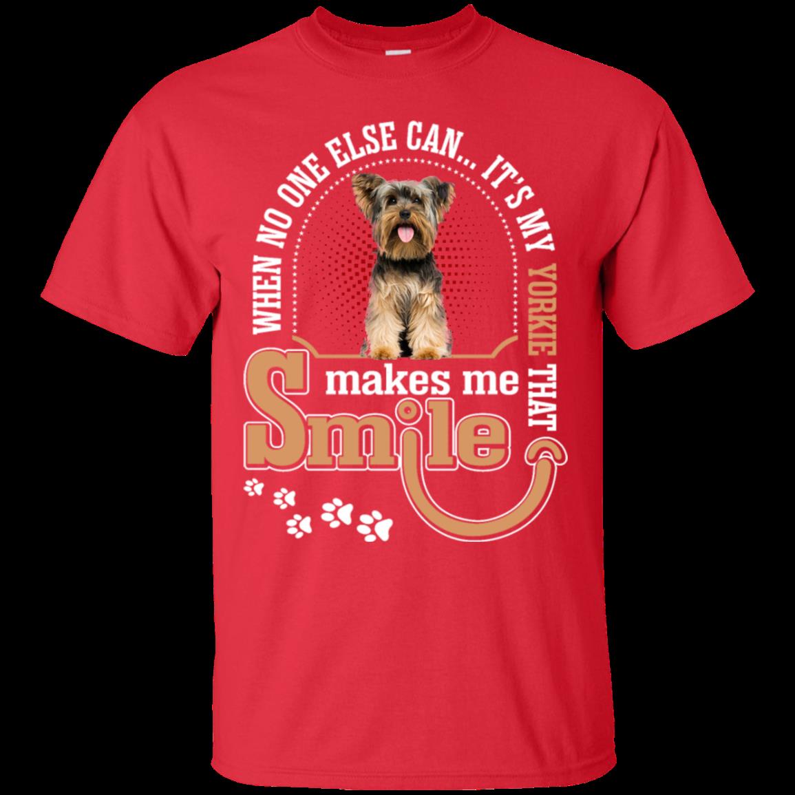 Yorkshire Shirts It’S My Yorkie That Makes Me Smile 2 » Cool Gifts for You - Mfamilygift Yorkshire Shirts It’S My Yorkie That Makes Me Smile 2