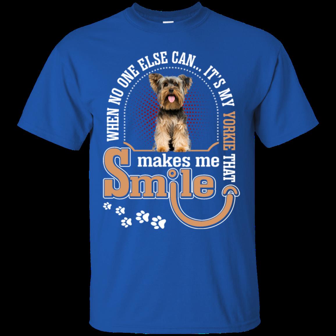 Yorkshire Shirts It’S My Yorkie That Makes Me Smile 3 » Cool Gifts for You - Mfamilygift Yorkshire Shirts It’S My Yorkie That Makes Me Smile 3