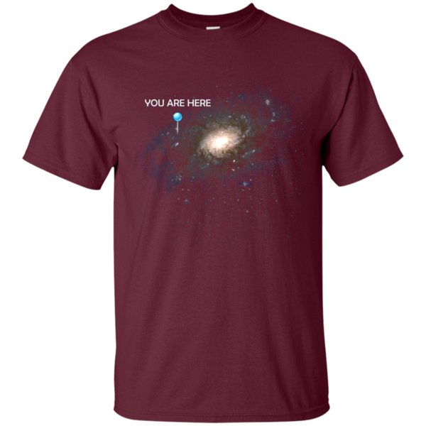You Are Here Universe Galaxy T Shirt Hoodie Sweater 2 » Cool Gifts for You - Mfamilygift You Are Here Universe Galaxy T Shirt Hoodie Sweater 2