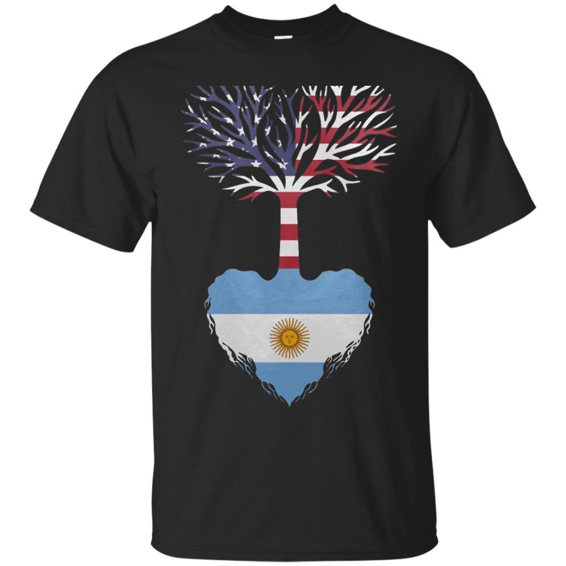 Youbah-01 Men’S American Grown Argentina Root Cool Short Sleeve Tshirts
