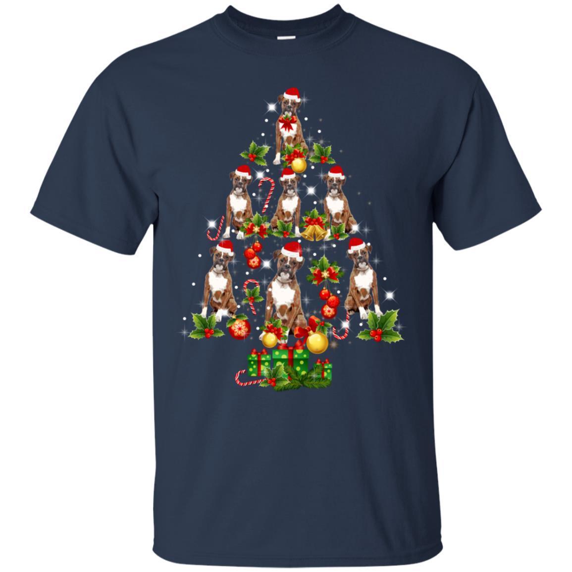 Boxer Dog Christmas Tree T Shirt Xmas Gift For Boxer Dog 1 » Cool Gifts for You - Mfamilygift Boxer Dog Christmas Tree T Shirt Xmas Gift For Boxer Dog 1
