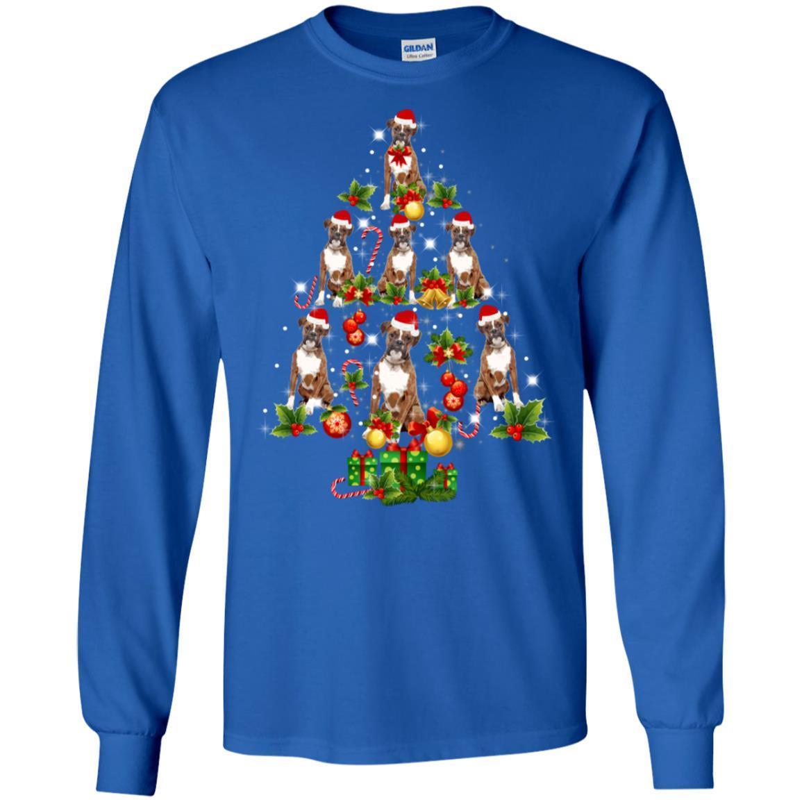 Boxer Dog Christmas Tree T Shirt Xmas Gift For Boxer Dog 4 » Cool Gifts for You - Mfamilygift Boxer Dog Christmas Tree T Shirt Xmas Gift For Boxer Dog 4