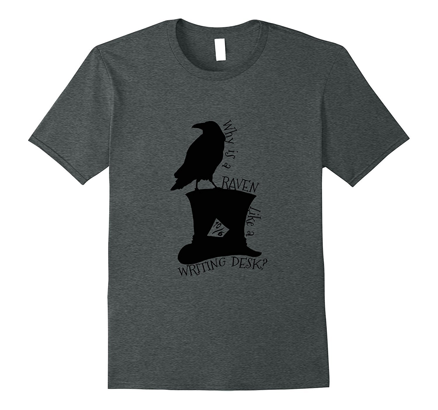 Alice in Wonderland 'Why is a raven like a writing desk' tee