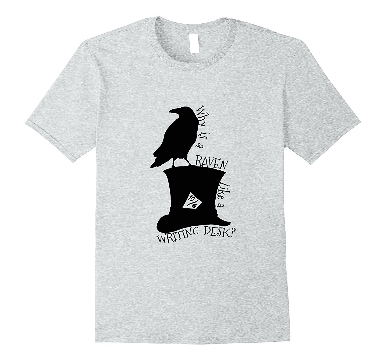 Alice in Wonderland Why is a raven like a writing desk tee 1 » Cool Gifts for You - Mfamilygift Alice in Wonderland Why is a raven like a writing desk tee 1