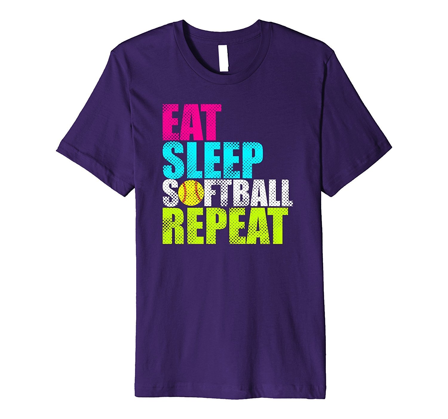 Funny Eat Sleep Softball Repeat Cute Girls Gift T Shirt 1 » Cool Gifts for You - Mfamilygift Funny Eat Sleep Softball Repeat Cute Girls Gift T Shirt 1