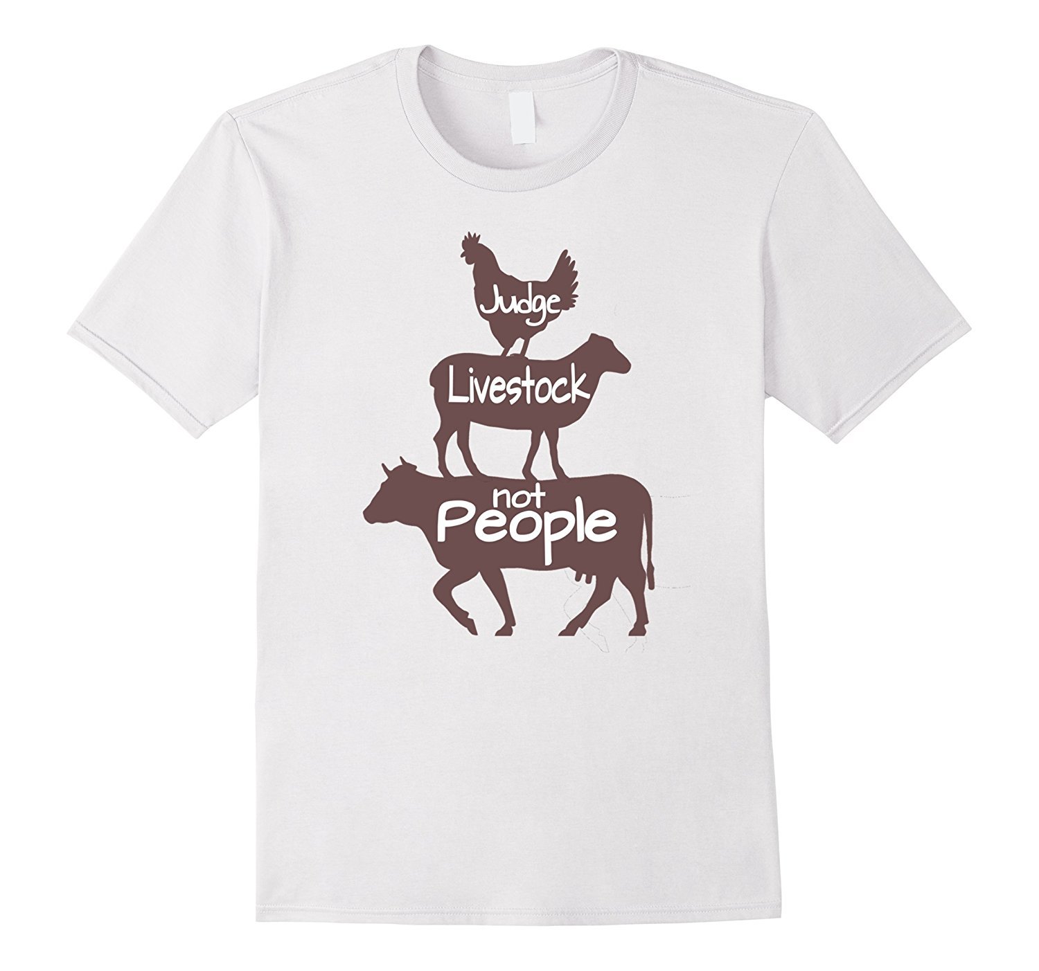 JUDGE LIVESTOCK NOT PEOPLE Farm Animals T Shirt County Fair JUDGE LIVESTOCK NOT PEOPLE Farm Animals T Shirt County Fair