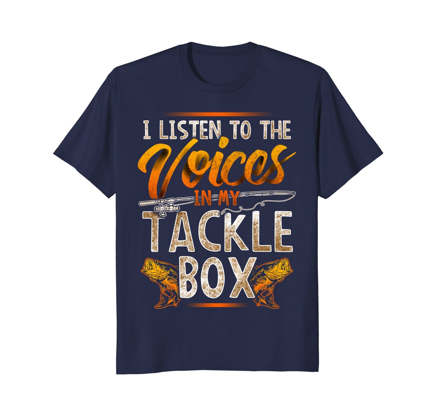 Listen To Voices Tackle Box Fishing Shirt Fathers Day Dad 1&nbsp;