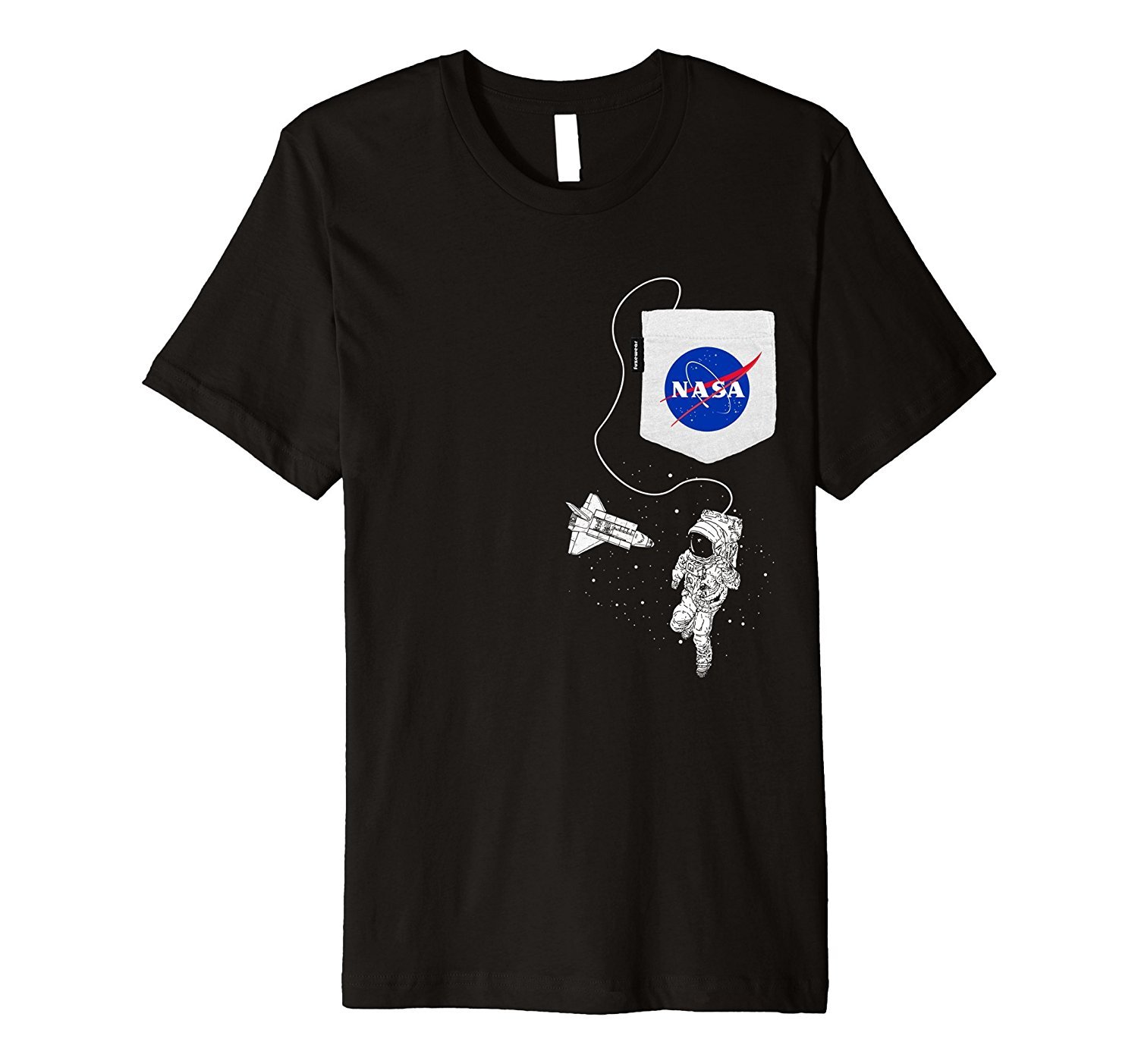 NASA Pocket Astronaut Space Shuttle in Space T-Shirt