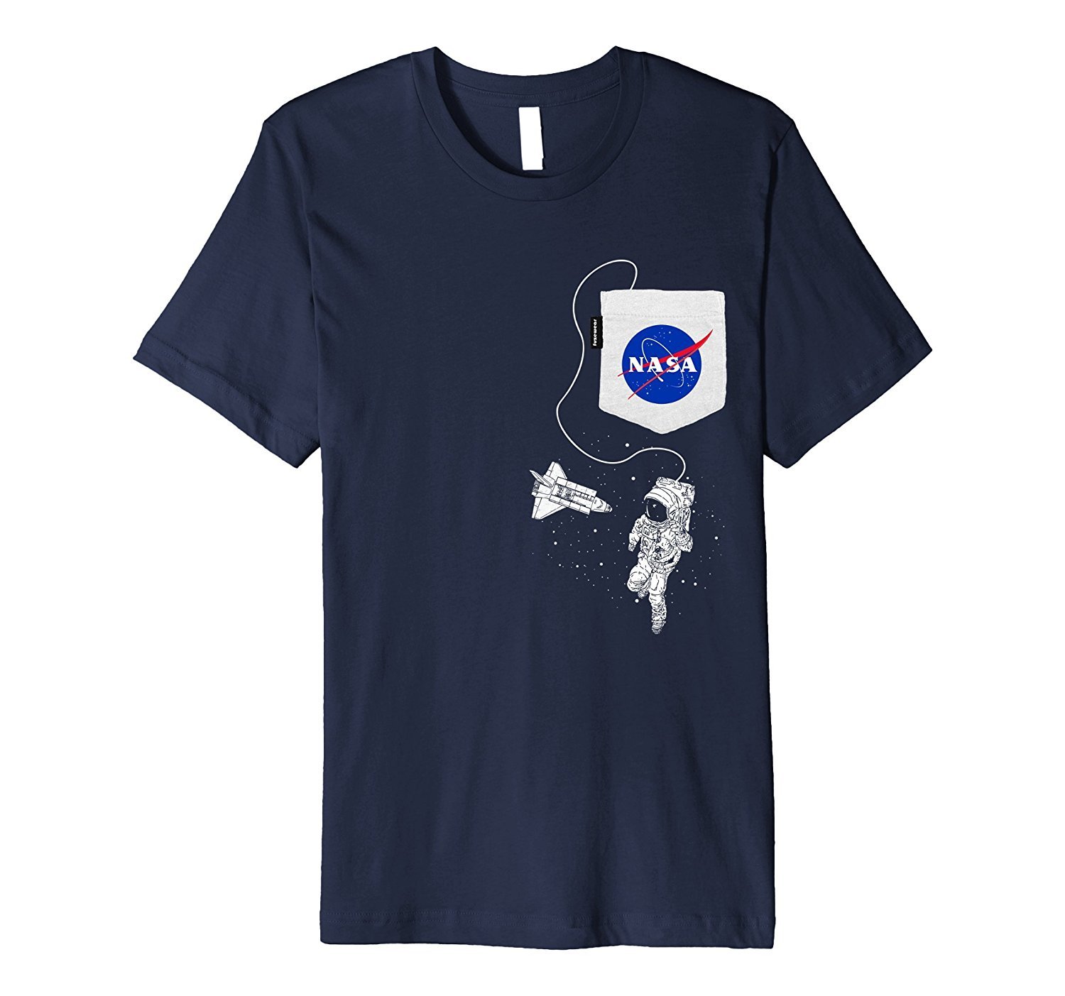 NASA Pocket Astronaut Space Shuttle in Space T-Shirt 1 » Cool Gifts for You - Mfamilygift NASA Pocket Astronaut Space Shuttle in Space T-Shirt 1