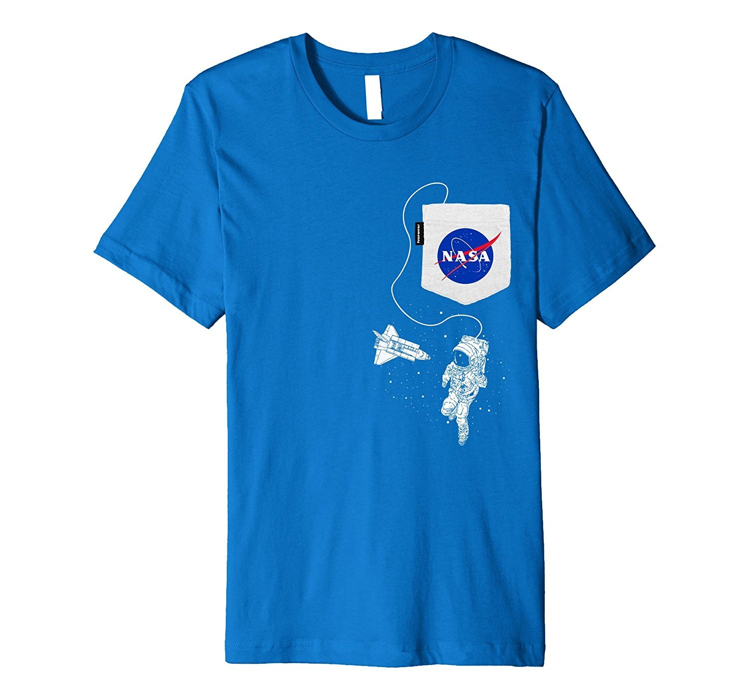 NASA Pocket Astronaut Space Shuttle in Space T-Shirt 2 » Cool Gifts for You - Mfamilygift NASA Pocket Astronaut Space Shuttle in Space T-Shirt 2