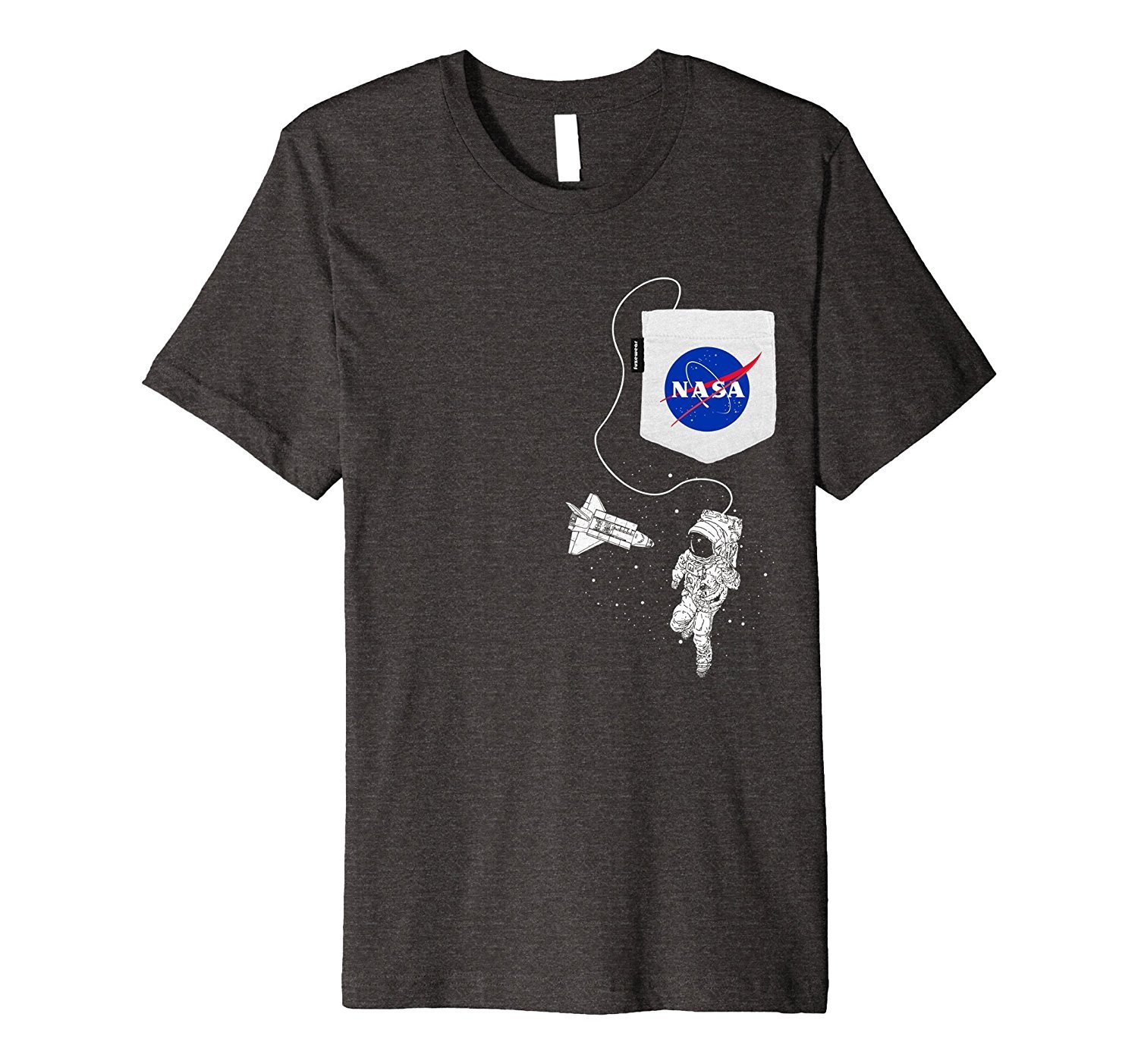 NASA Pocket Astronaut Space Shuttle in Space T-Shirt 3 » Cool Gifts for You - Mfamilygift NASA Pocket Astronaut Space Shuttle in Space T-Shirt 3