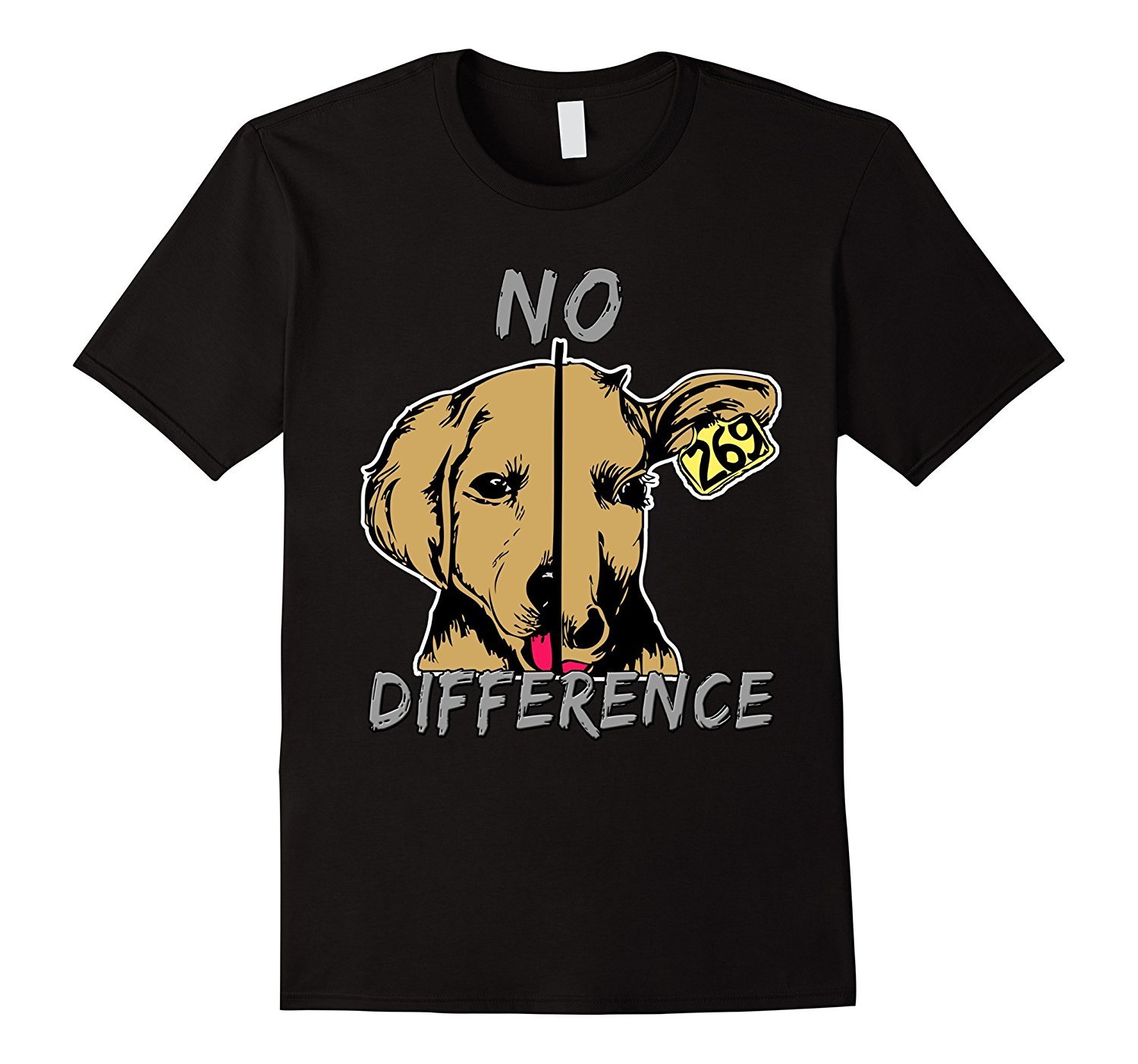 No Difference Dog Cow Shirt ' Vegan Shirt