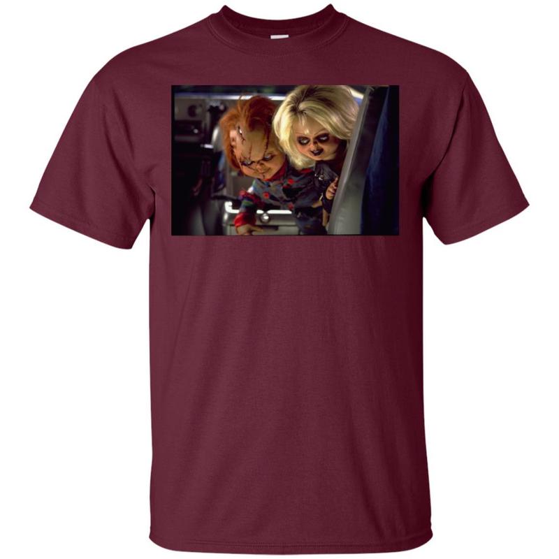 Bride Of Chucky Tiffany & Chucky Stare At Ground T-shirt 1 » Cool Gifts for You - Mfamilygift Bride Of Chucky Tiffany & Chucky Stare At Ground T-shirt 1
