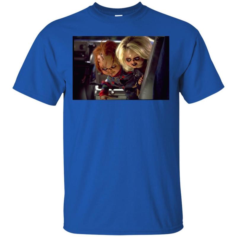 Bride Of Chucky Tiffany & Chucky Stare At Ground T-shirt 2 » Cool Gifts for You - Mfamilygift Bride Of Chucky Tiffany & Chucky Stare At Ground T-shirt 2