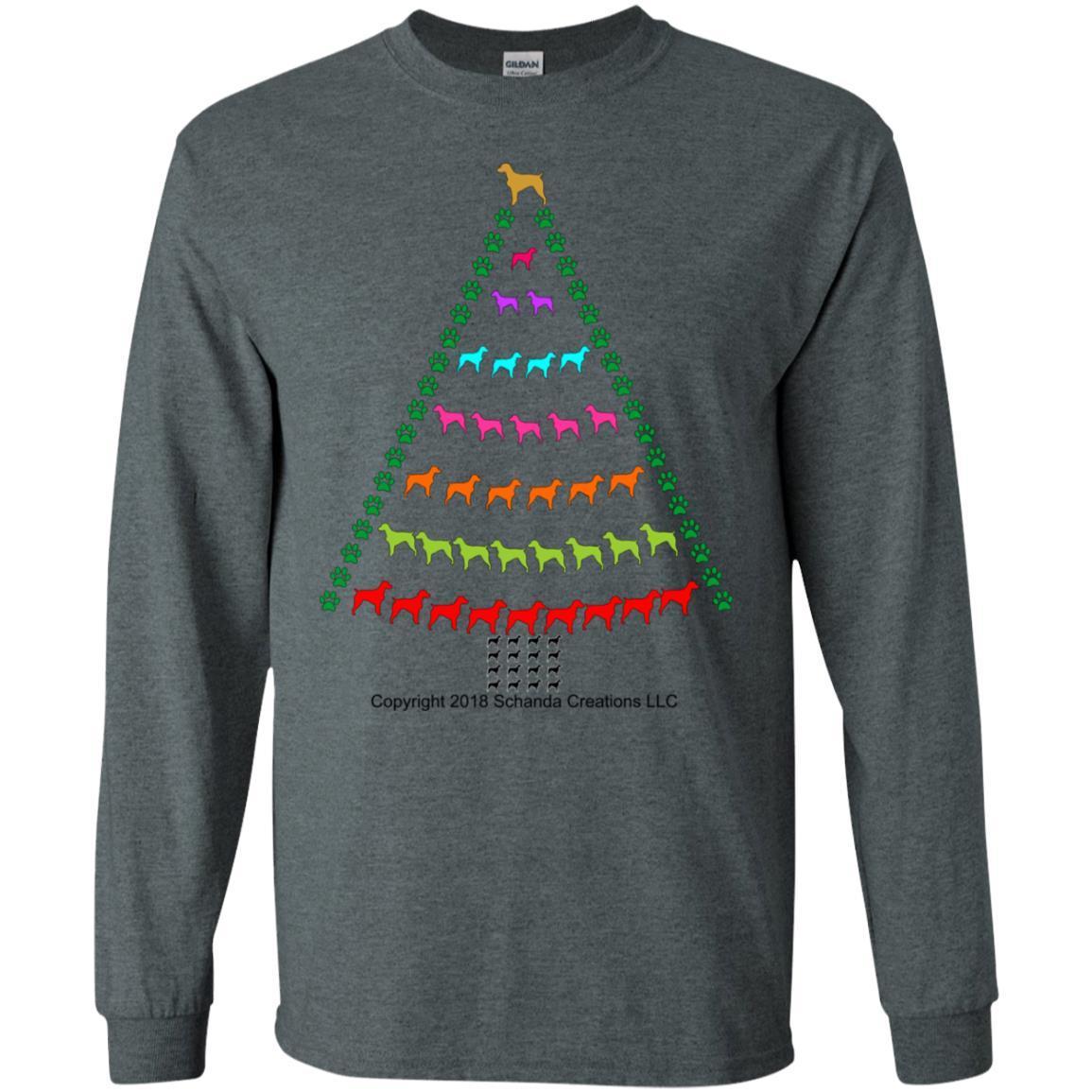 Brittany Spaniel Christmas Tree T-shirt 2 » Cool Gifts for You - Mfamilygift Brittany Spaniel Christmas Tree T-shirt 2