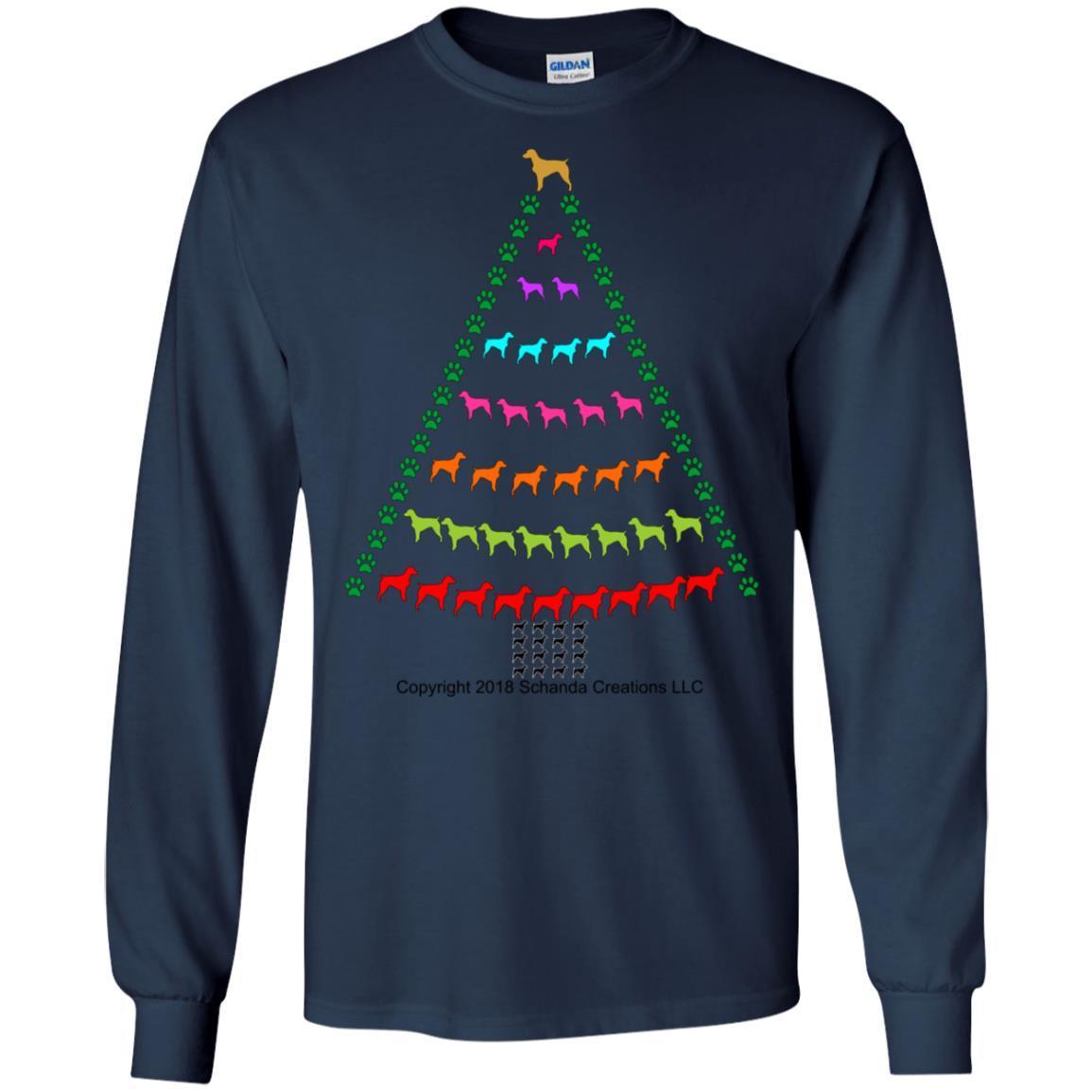 Brittany Spaniel Christmas Tree T-shirt 3 » Cool Gifts for You - Mfamilygift Brittany Spaniel Christmas Tree T-shirt 3