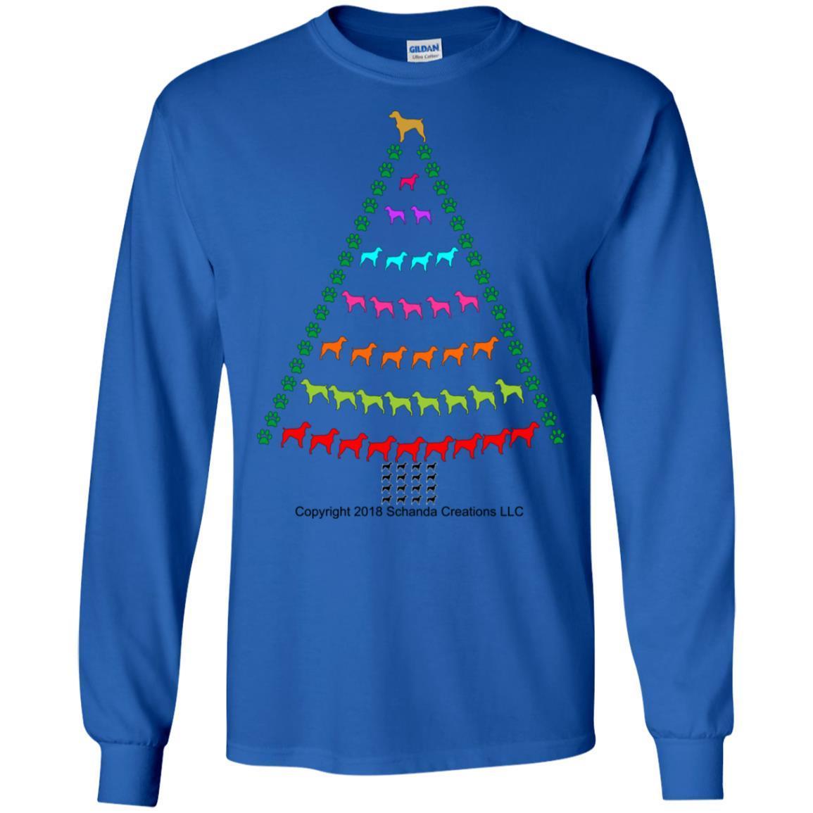Brittany Spaniel Christmas Tree T-shirt 4 » Cool Gifts for You - Mfamilygift Brittany Spaniel Christmas Tree T-shirt 4