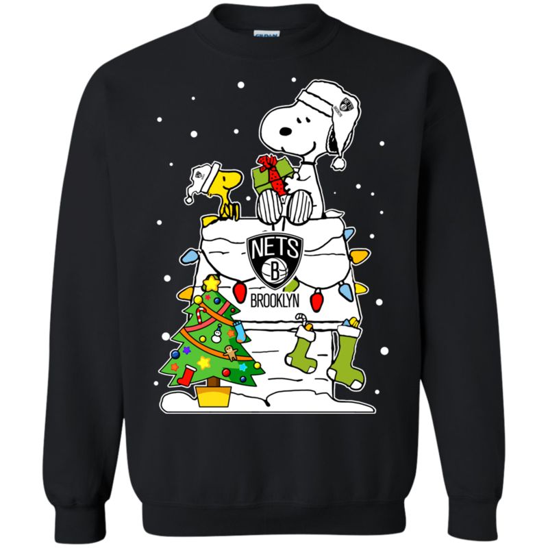 Brooklyn Nets Ugly Christmas Sweaters Snoopy Hoodies Sweatshirts