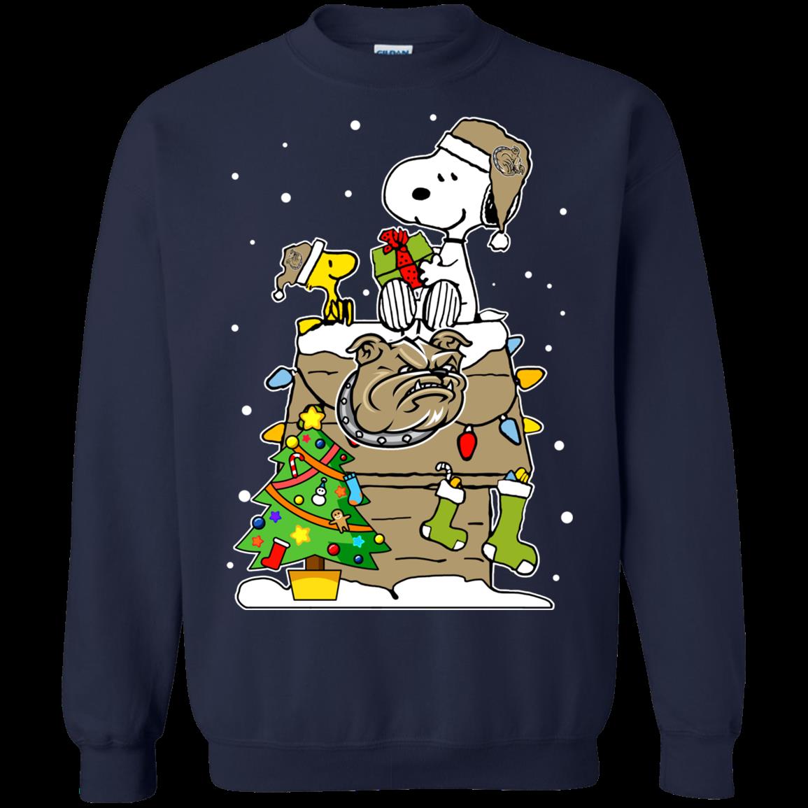 Bryant Bulldogs Ugly Christmas Sweaters Snoopy Hoodies Sweatshirts 1 » Cool Gifts for You - Mfamilygift Bryant Bulldogs Ugly Christmas Sweaters Snoopy Hoodies Sweatshirts 1