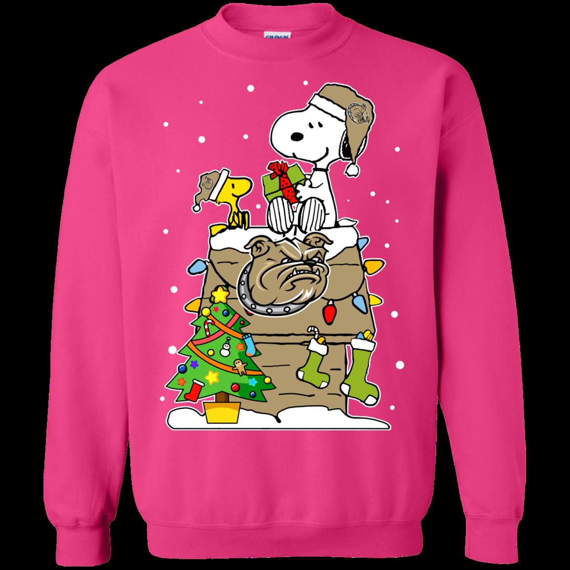 Bryant Bulldogs Ugly Christmas Sweaters Snoopy Hoodies Sweatshirts 3 » Cool Gifts for You - Mfamilygift Bryant Bulldogs Ugly Christmas Sweaters Snoopy Hoodies Sweatshirts 3