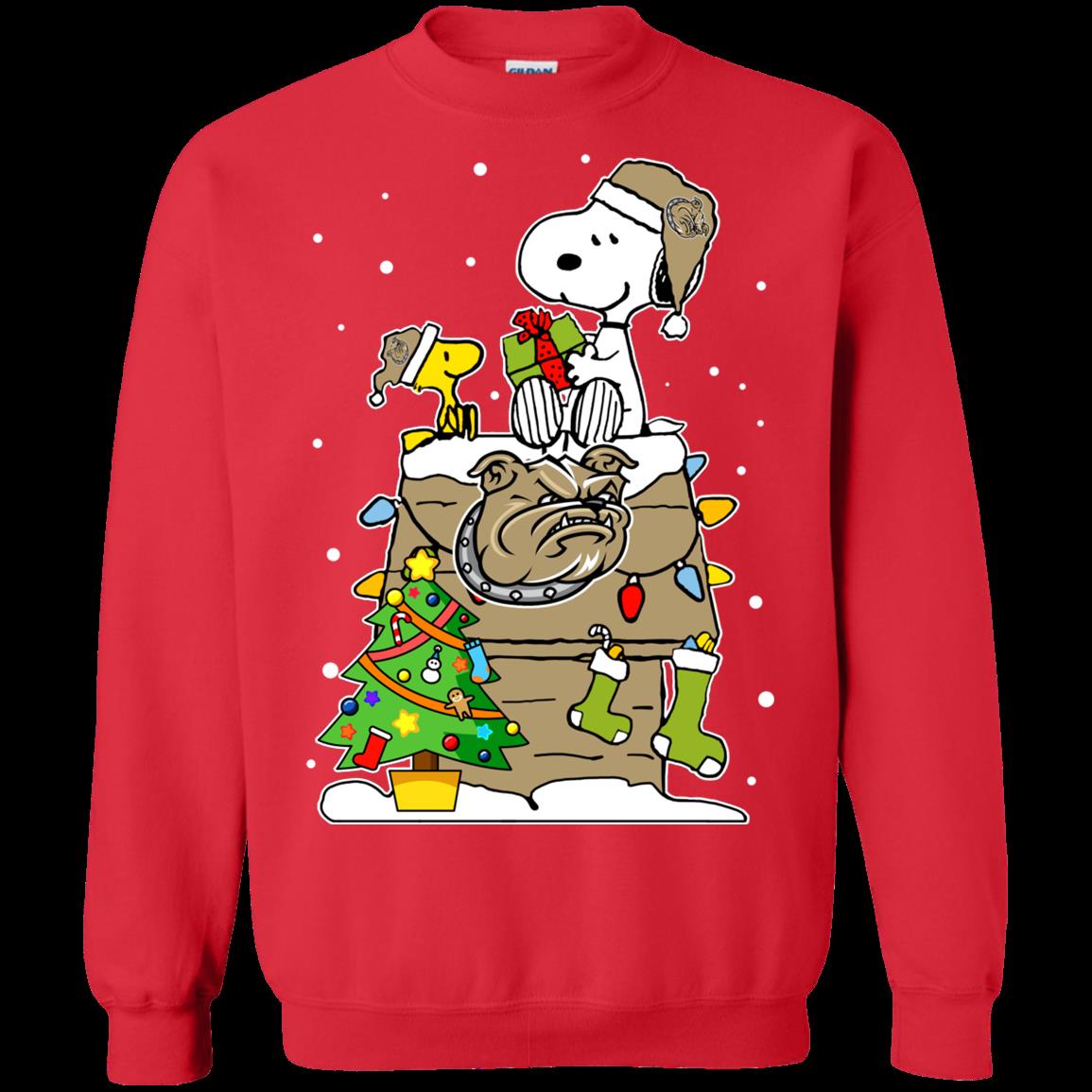 Bryant Bulldogs Ugly Christmas Sweaters Snoopy Hoodies Sweatshirts 4 » Cool Gifts for You - Mfamilygift Bryant Bulldogs Ugly Christmas Sweaters Snoopy Hoodies Sweatshirts 4