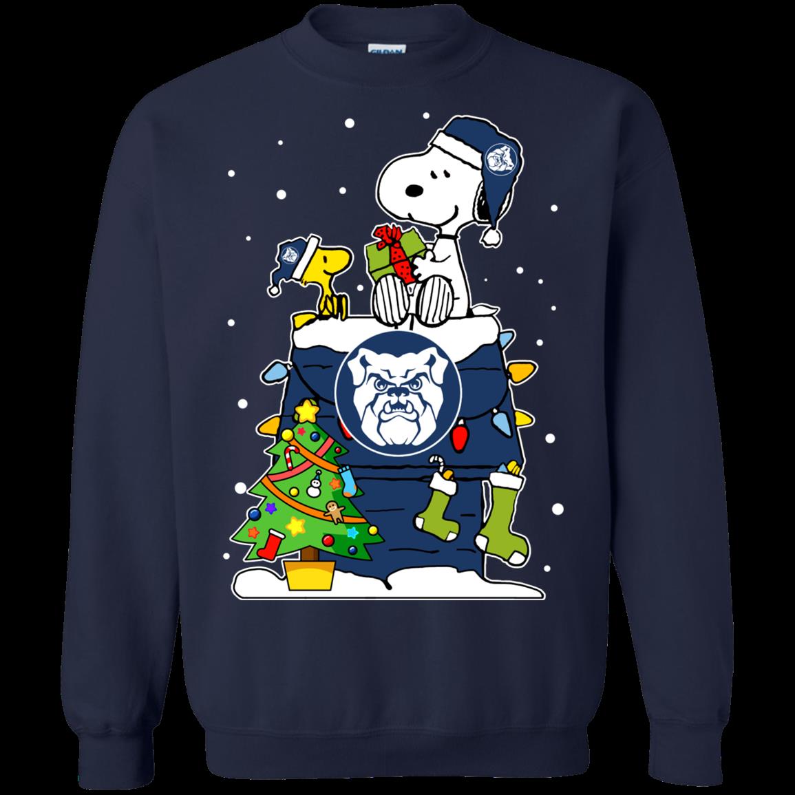 Butler Bulldogs Ugly Christmas Sweaters Snoopy Hoodies Sweatshirts 1 » Cool Gifts for You - Mfamilygift Butler Bulldogs Ugly Christmas Sweaters Snoopy Hoodies Sweatshirts 1