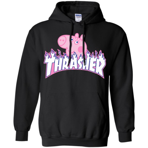 Buy Peppa Pig X Thrasher Parody Hoodie display