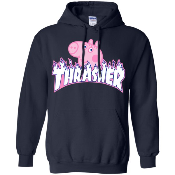 Buy Peppa Pig X Thrasher Parody Hoodie display 1 » Cool Gifts for You - Mfamilygift Buy Peppa Pig X Thrasher Parody Hoodie display 1