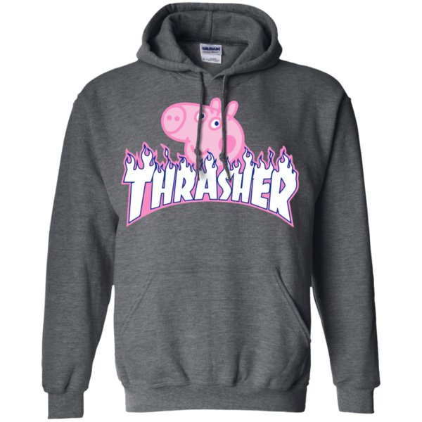 Buy Peppa Pig X Thrasher Parody Hoodie display 2 » Cool Gifts for You - Mfamilygift Buy Peppa Pig X Thrasher Parody Hoodie display 2