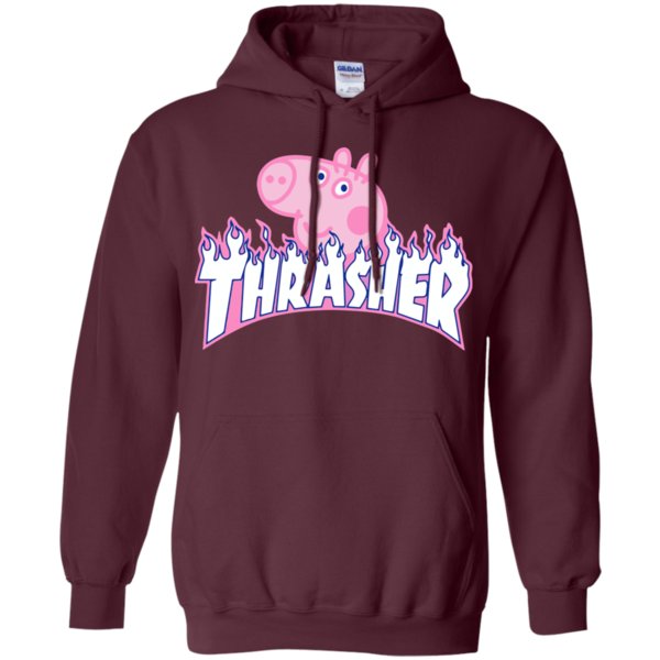 Buy Peppa Pig X Thrasher Parody Hoodie display 3 » Cool Gifts for You - Mfamilygift Buy Peppa Pig X Thrasher Parody Hoodie display 3
