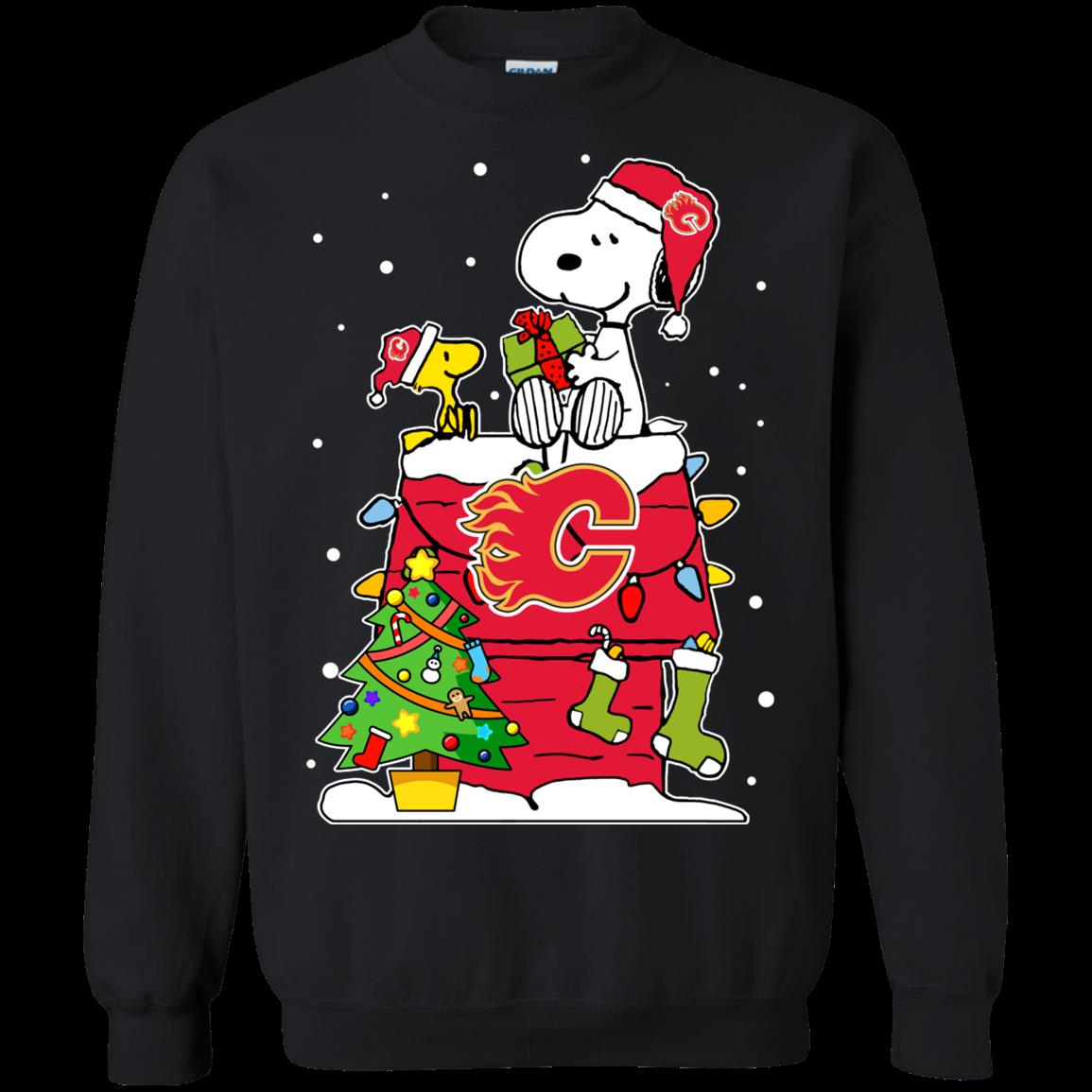 Calgary Flames Ugly Christmas Sweaters Snoopy Hoodies Sweatshirts Calgary Flames Ugly Christmas Sweaters Snoopy Hoodies Sweatshirts