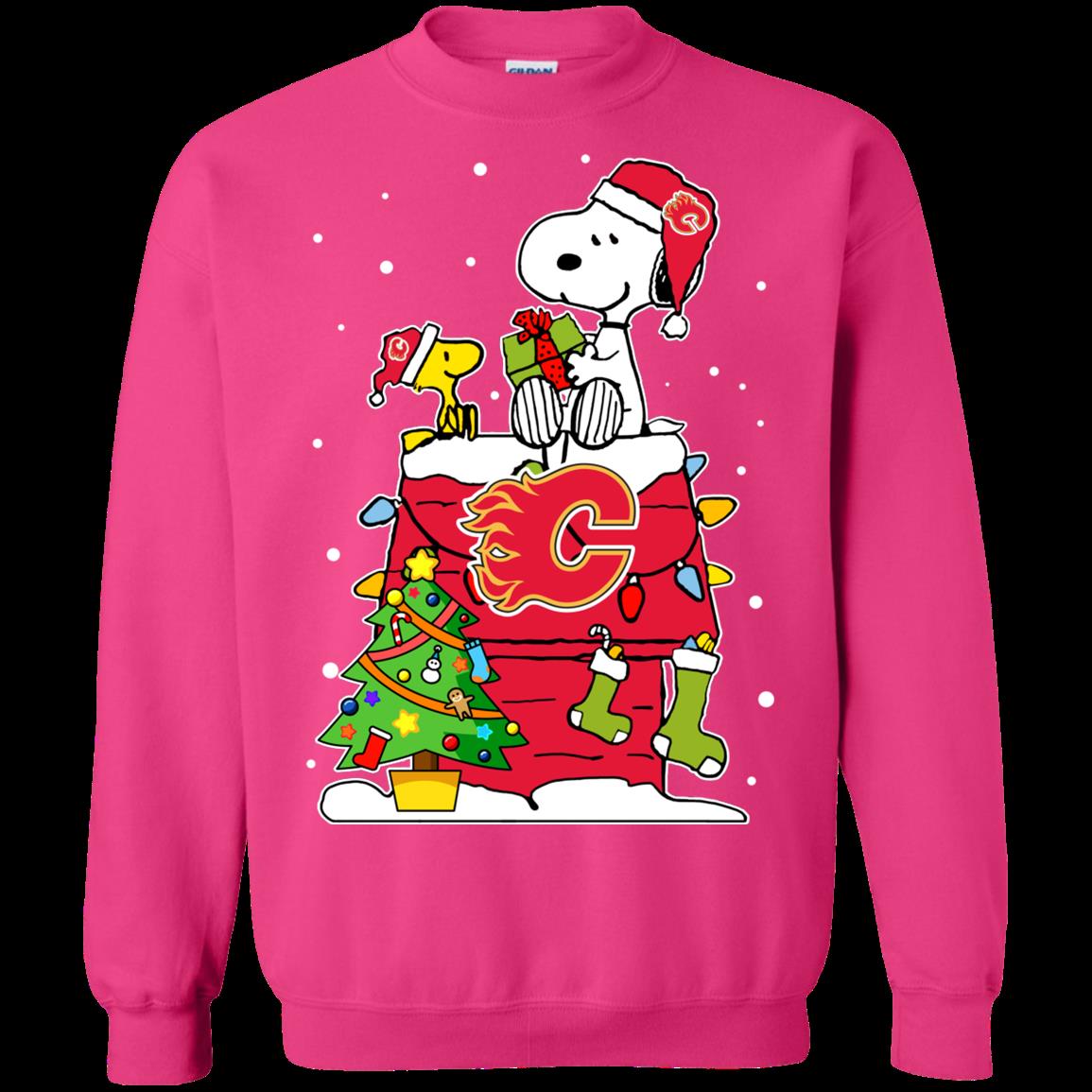 Calgary Flames Ugly Christmas Sweaters Snoopy Hoodies Sweatshirts 3 » Cool Gifts for You - Mfamilygift Calgary Flames Ugly Christmas Sweaters Snoopy Hoodies Sweatshirts 3