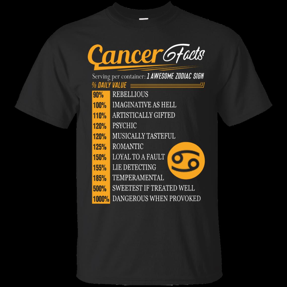 Cancer Facts Serving Per Container 1 Awesome Zodiac Sign T Shirt Hoodie Sweater Cancer Facts Serving Per Container 1 Awesome Zodiac Sign T Shirt Hoodie Sweater
