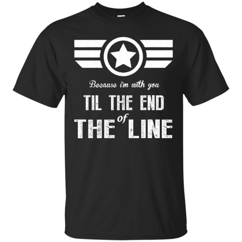 Captain America I?m With You Til The End Of The Line T Shirt Hoodies Sweatshirt