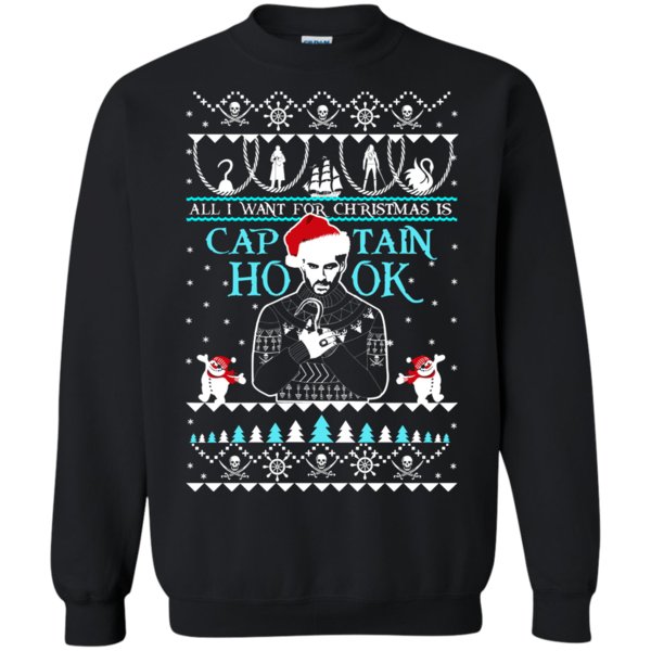 Captain Hook Ugly Christmas T Shirt Hoodies Sweatshirt