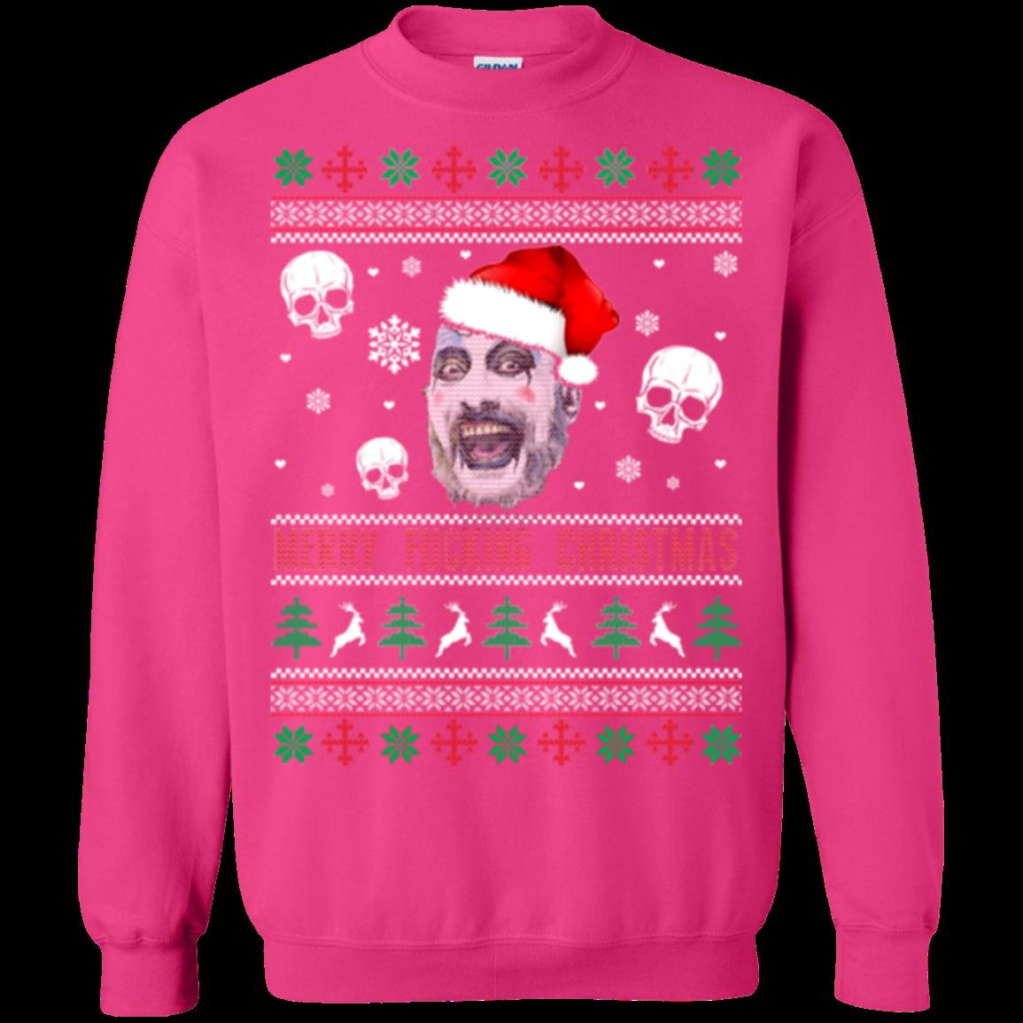 Captain Spaulding Merry Fucking Christmas Ugly Christmas Sweater Shirts T Shirt Hoodies Sweatshirt 3 » Cool Gifts for You - Mfamilygift Captain Spaulding Merry Fucking Christmas Ugly Christmas Sweater Shirts T Shirt Hoodies Sweatshirt 3