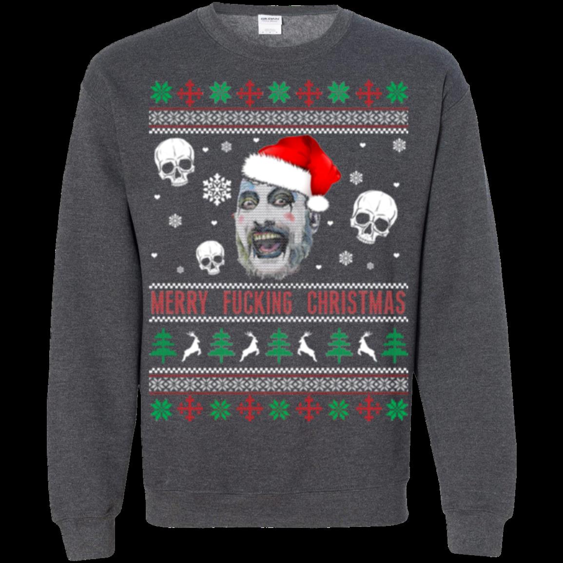 Captain Spaulding Merry Fucking Christmas Ugly Christmas Sweater Shirts 2 » Cool Gifts for You - Mfamilygift Captain Spaulding Merry Fucking Christmas Ugly Christmas Sweater Shirts 2