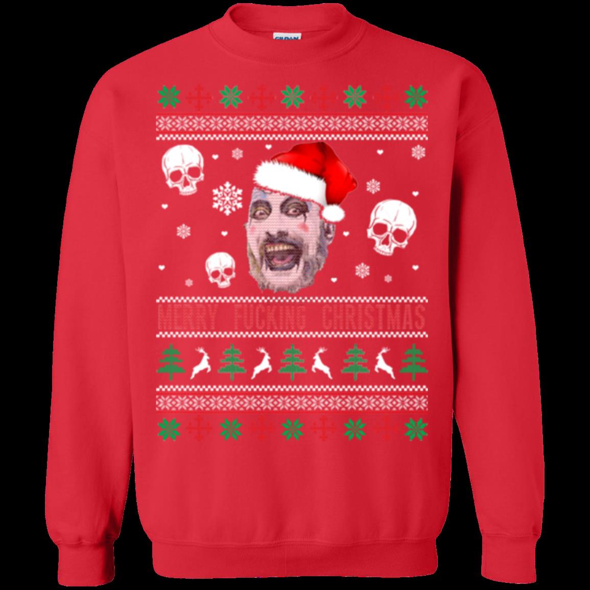 Captain Spaulding Merry Fucking Christmas Ugly Christmas Sweater Shirts 4 » Cool Gifts for You - Mfamilygift Captain Spaulding Merry Fucking Christmas Ugly Christmas Sweater Shirts 4