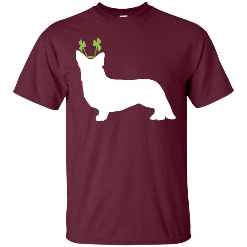 Cardigan Welsh Corgi St Patrick?s Day Dog Silhouette T-shirt 1 » Cool Gifts for You - Mfamilygift Cardigan Welsh Corgi St Patrick?s Day Dog Silhouette T-shirt 1