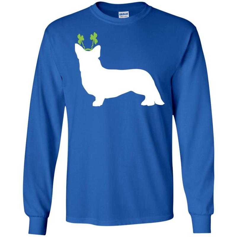 Cardigan Welsh Corgi St Patrick?s Day Dog Silhouette T-shirt 3 » Cool Gifts for You - Mfamilygift Cardigan Welsh Corgi St Patrick?s Day Dog Silhouette T-shirt 3