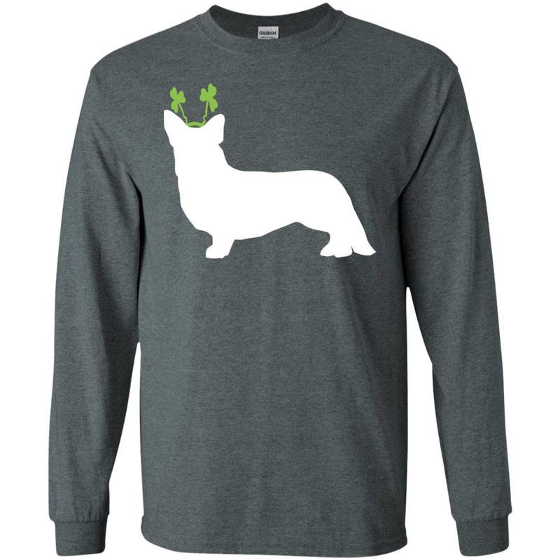 Cardigan Welsh Corgi St Patrick?s Day Dog Silhouette T-shirt 4 » Cool Gifts for You - Mfamilygift Cardigan Welsh Corgi St Patrick?s Day Dog Silhouette T-shirt 4