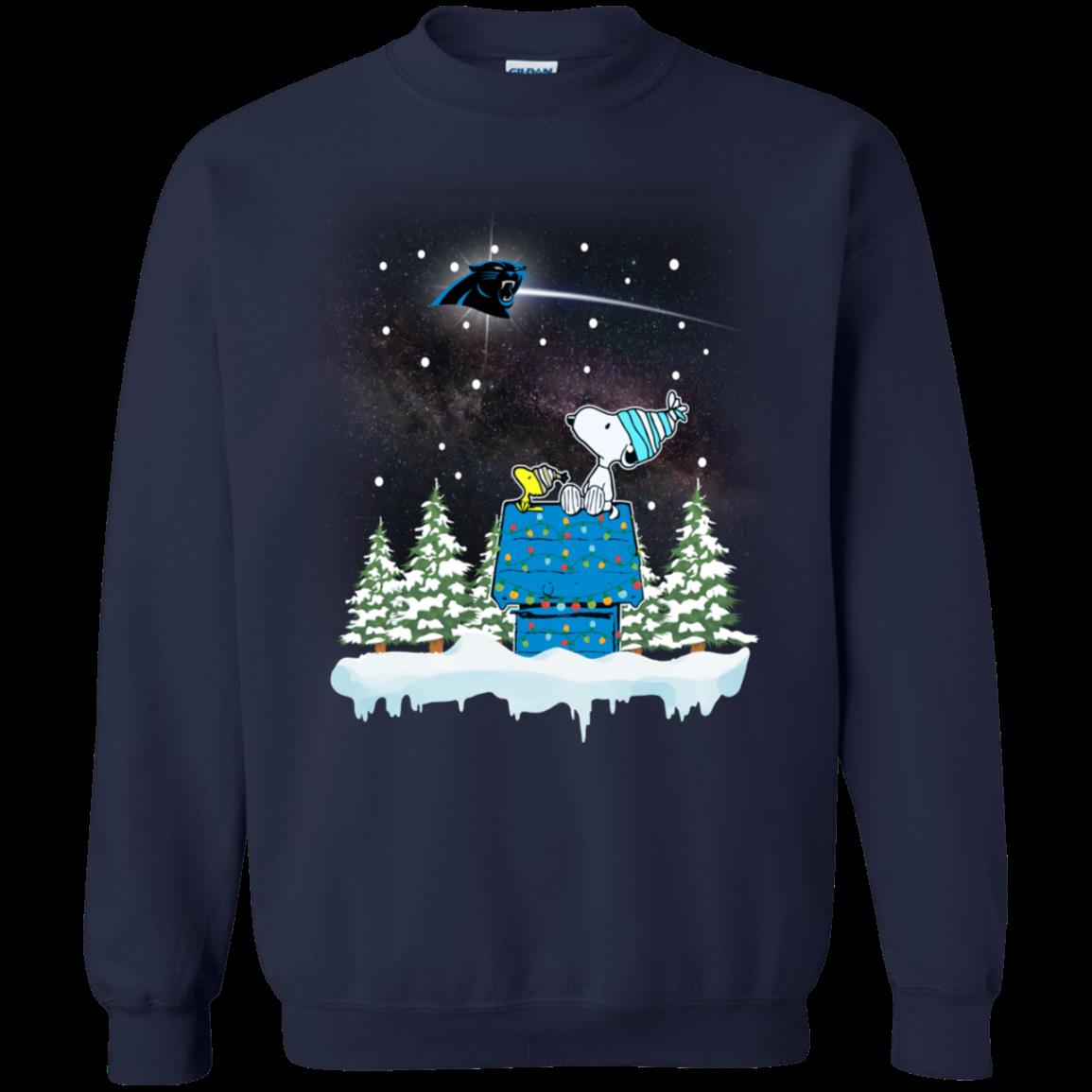 Carolina Panthers Ugly Christmas Sweater Snoopy Woodstock 1 » Cool Gifts for You - Mfamilygift Carolina Panthers Ugly Christmas Sweater Snoopy Woodstock 1
